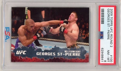 Georges St-Pierre 2009 Topps UFC Round 2 Rookie PSA 8 - Image 1 of 2