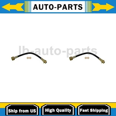 2X Manguera de línea de freno delantero primera parada para Dodge W250 1989 1990 1991 1992 1993 Foto 1 de 4