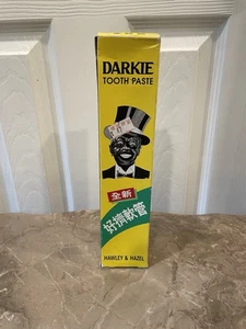 Tubo Vintage Di Dentifricio "Darkie" Hawley Hazel Originale Scatola Cinese Grande Misura - Foto 1 di 8
