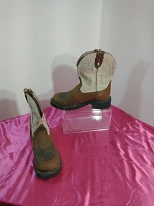 Justin Gypsy Brown Size 6.5 B Boots Women’s #L9924 Cowgirl Western Farm - Picture 1 of 9