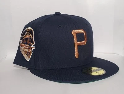 Pittsburgh Pirates New EraFitted 59FiftyHat Navy/Copper Logo 59AllStar SP Size 8 - Image 1 of 4