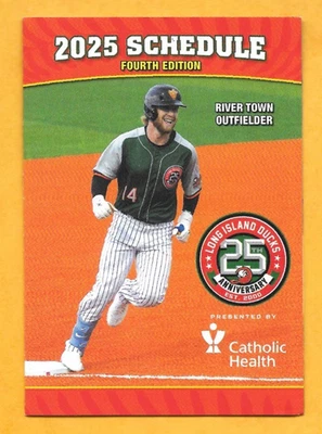 2025 Long Island Ducks (Fourth Edition ) Baseball Pocket Schedule Atlantic Lg - Image 1 of 2