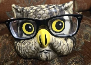 Soporte de cerámica para gafas de búho de colección - Imagen 1 de 5
