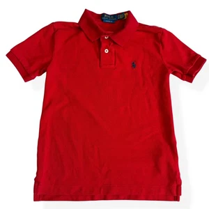 Polo Ralph Lauren rossa manica corta vestibilità classica polo piccola 8 - Foto 1 di 10