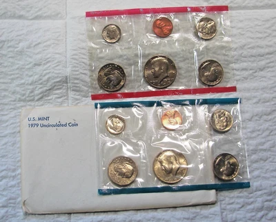 1979--US Mint P&D Coin Set--12 Coins--Uncirculated Set-----Free Ship - Image 1 of 3