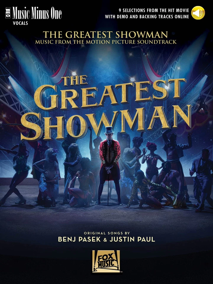 The Greatest Showman Movie Musical Vocal Piano Sheet Music Minus One Book Audio - Image 1 of 1