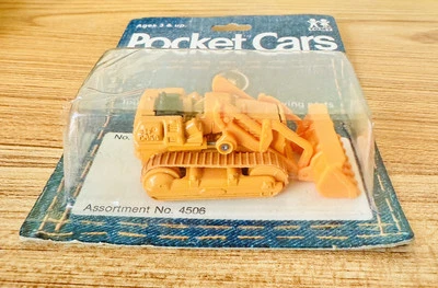 1974 Tomica Tomy Pocket Cars Komatsu Bulldozer Shovel Diecast Metal Japan - Image 1 of 4