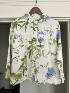 Vintage 80s Lilly of California Light Cotton Spandex Jacket. Made in USA. - Picture 1 of 3