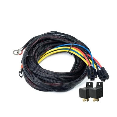 Arnés de cableado de bomba de combustible DeatschWerks FPHWK-10-DP; relé de doble bomba 40A, 15 pies Foto 1 de 2