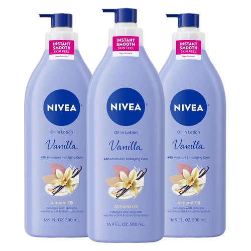 NIVEA Oil Infused Vanilla and Almond Body Lotion for Women ...