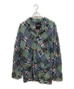 NEIGHBORHOOD Check flannel tailored jacket Size: XL Green x navy Men - Picture 1 of 9