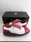 Footjoy Myjoys Premiere Series Tarlow Golf Shoes White Red Blue 10 Wide Custom