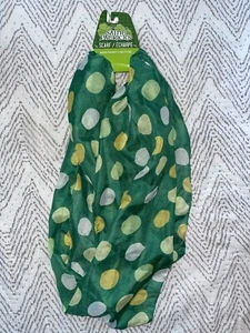 Womens Novelty St. Patrick’s Day Scarf Green Polka Dot NEW St. Pattys Day - Picture 1 of 2