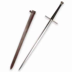 Handmade Long Sword Real-Full Tang Carbon Steel Sharp Collectible Medieval+Sheat - Picture 1 of 5