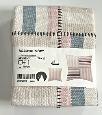 IKEA ROSENDUNORT Cushion cover, multicolor handmade/patch work, 20x20" - Image 1 of 4