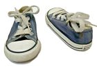 Converse All Star Infant Toddle Blue Canvas Lace Up Sneakers Size 5