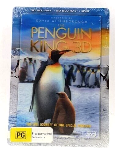 THE PENGUIN KING – 3D BLU-RAY+2D BLU-RAY+DVD STEELBOOK R- B/4, NEW, FREE POST - Image 1 of 1