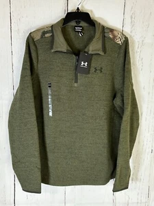 Under Armour Specialist Fleecepullover 1/4 Zip Herren Medium Grün Camouflage - Bild 1 von 12