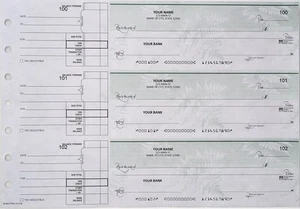 Cheques manuales de empresa 300 verde - Imagen 1 de 1