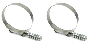 2 MVP HD Spring Loaded SAE 204 T Bolt Clamps 7-1/4" to 7-9/16" Repl. B9224-0725 - Imagen 1 de 1