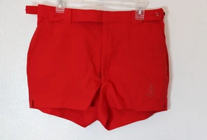 Vintage Herren Größe 34 Port Royal Club rote Shorts mit 80er Jahren Polyester 2,5" Innennaht - Bild 1 von 5