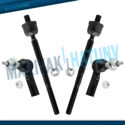 Extremos de barra de amarre exterior interior delantero 4 piezas para Dodge Durango 2004-2006 5 tacos 16 mm rosca Foto 1 de 4