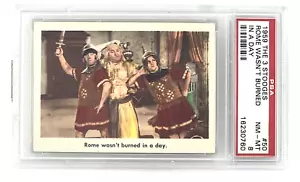 1959 THREE STOOGES #50 ROME WASN'T BURNED IN A DAY PSA 8 NRMT-MT Collectible - Picture 1 of 19