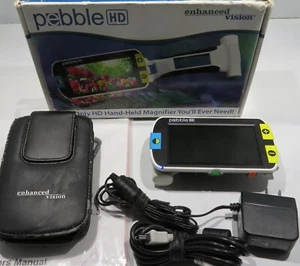 Enhanced Vision Pebble HD Portable Magnifier 4.3" Color Screen 13X Magnification - Picture 1 of 20