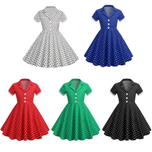 Kids Girls Dress Costume Skirt Formal Gown Swing Notch Lapel Princess Casual - Picture 1 of 36