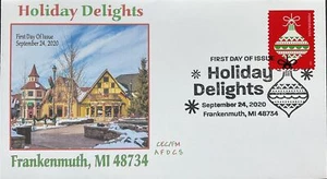 AFDCS 5526 Holiday Delights Christmas Ornament Frankenmuth, MI Slogan Cancel  - Picture 1 of 1