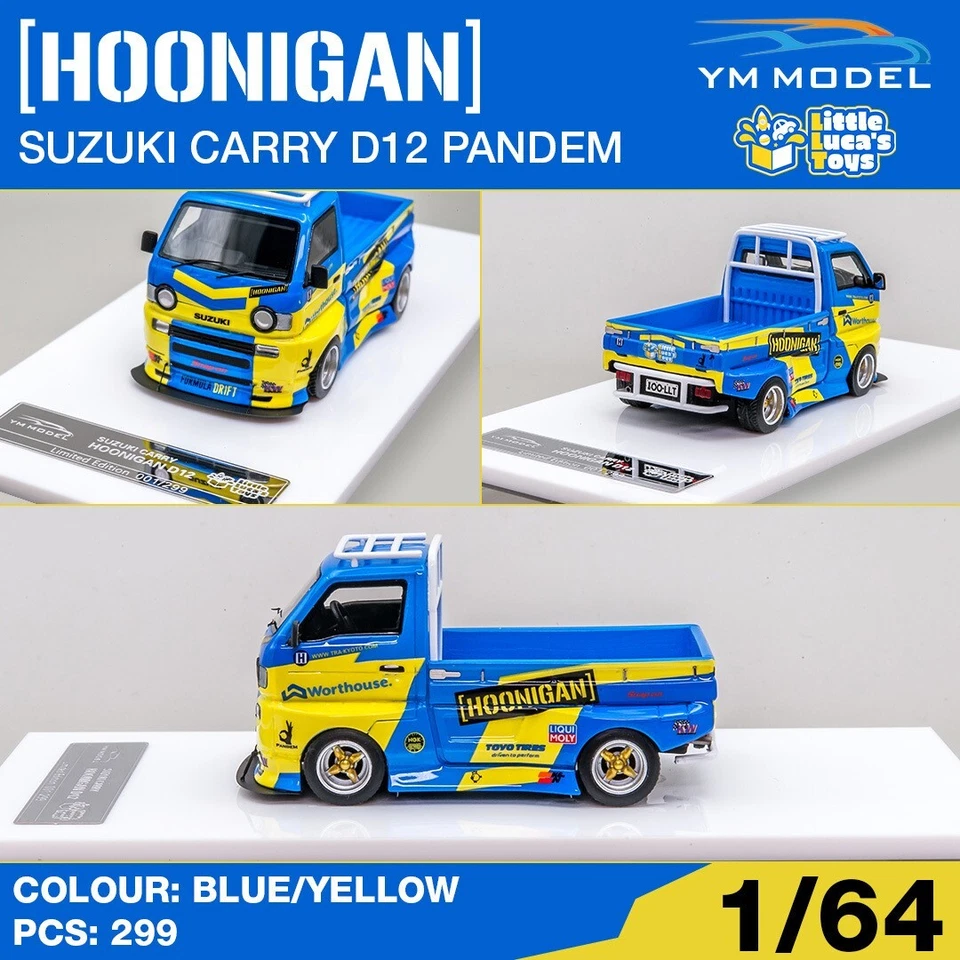 YM Modelo 1:64 Pandem Suzuki Carry D12 Hoonigan LLT Exclusivo Foto 1 de 4