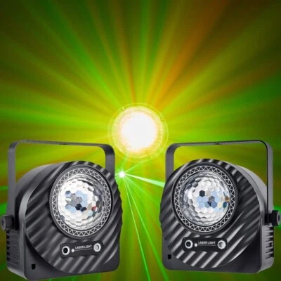 2PACK RG 2IN1 Effect DJ Stage Laser Light for Event Wedding Stage Bar club DMX - Image 1 of 4