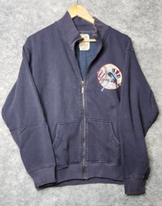 MLB New York Yankees Blue Full Zip Jacket/Sweatshirt Red Jacket Brand Mens S - Picture 1 of 9