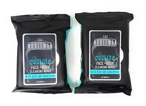 2 toallitas limpiadoras faciales corporales Nobleman para hombre aloe eucalipto 30 unidades - Imagen 1 de 2