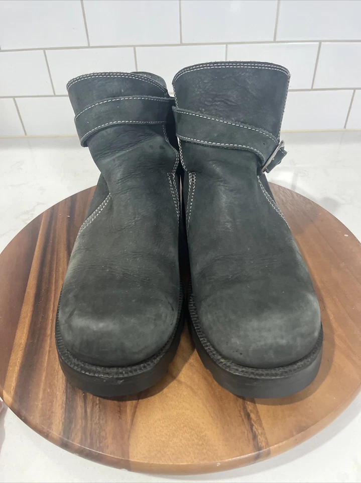 Botas de gamuza negras Durango para hombre talla 10D correa con hebilla Foto 1 de 4