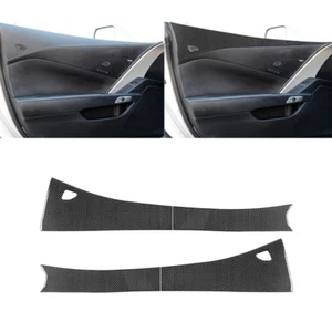 Real Carbon Fiber Car Interior Door Window Panel Cover For Corvette C7 2014-2019 - Bild 1 von 10