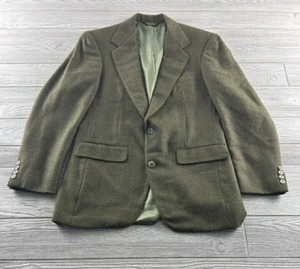 Southwick Wool Blazer Jacket Black Brown Houndstooth Pattern Men's Sport Coat - Picture 1 of 8