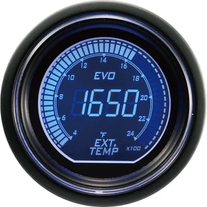 Pirómetro digital EVO 52 mm EGT medidor de temperatura de gases de escape °F azul y rojo LCD - Imagen 1 de 8