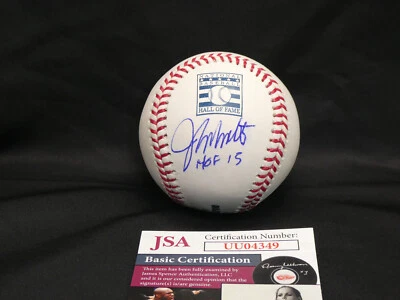 John Smoltz Hand Signed Hall Of Fame Baseball JSA #UU04349 Inscribed HOF 15 - Image 1 of 4