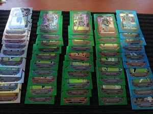 2022 Prizm Football Prizm Refractor Lot 65 cards silver green & light blue vets - Picture 1 of 8