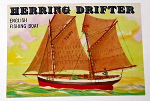 1955 Topps Rails & Sails #148 Herring Drifter English Fishing Boat - Picture 1 of 2