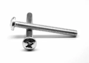 #6-32 x 1 5/8" (FT) máquina de hilo grueso tornillo Phil Pan HD chapado en zinc 100 quilates - Imagen 1 de 2