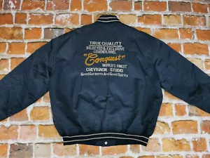 Chevignon Conquest Vintage Bomber Jacket Peterson Petrol Blue Size XXL Tip Top - Picture 1 of 9