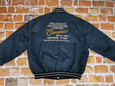 Chevignon Conquista Vintage BOMBER Chaqueta Peterson Azul Petróleo Gr: XXL Punta - Imagen 1 de 4