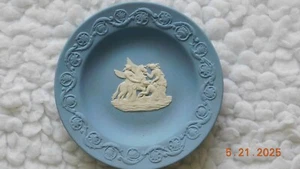 Wedgwood Jasper Round Dish Tray England Pale Blue 4 1/2" 2489 - Picture 1 of 5