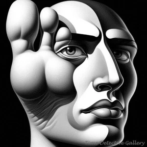 "Heads to Toe" - Impresión de arte moderno de edición limitada sobre lienzo - 4 tamaños - Imagen 1 de 1