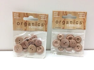 2 - Blumenthal Lansing 5500000510-A Favorite Findings Buttons Wood Buttons 9 Pkg - Picture 1 of 3
