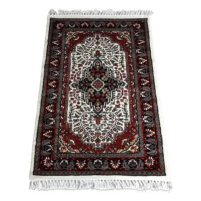 Traditional Luxury Hand Knotted Art Silk Rug Small Size 2x3 Feet - Image 1 of 3