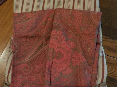 Ralph Lauren ASHBOURNE PAISLEY/STRIPE KING Bedskirt & 2 KING Shams NWOT - Image 1 of 4