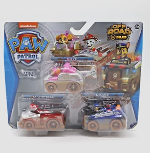 PAW Patrol 3pack True Metal Ride On Mud Cars w/ Skye, Chase, and Marshall - NEW - Picture 1 of 4